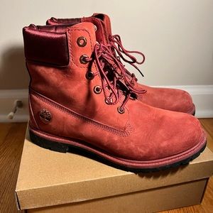 Timberland Red Boots
